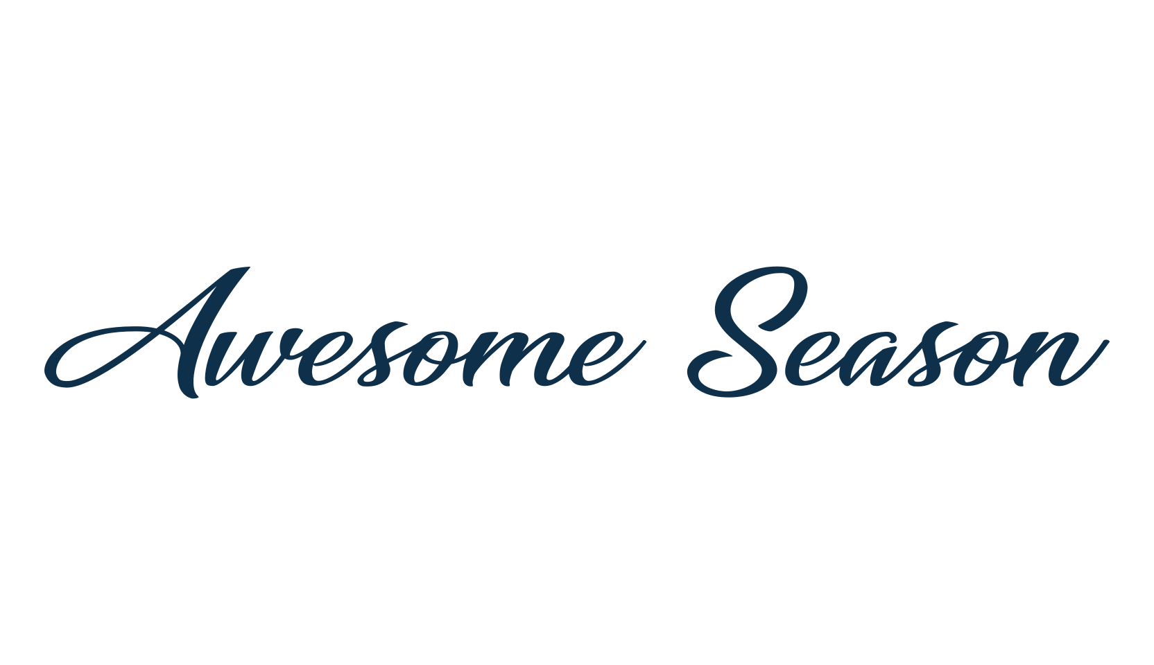 Awesome Season, script calligraphy fancy decorative font preview