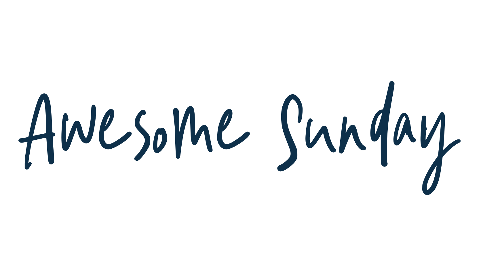 Awesome Sunday, script handwritten fancy decorative calligraphy font preview