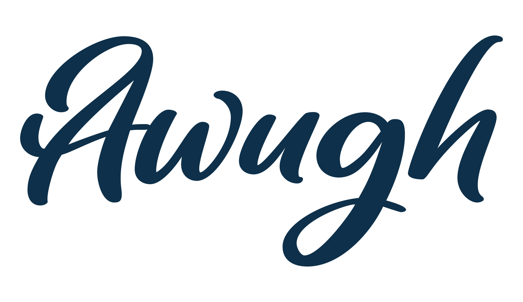 Awugh, fancy decorative font preview
