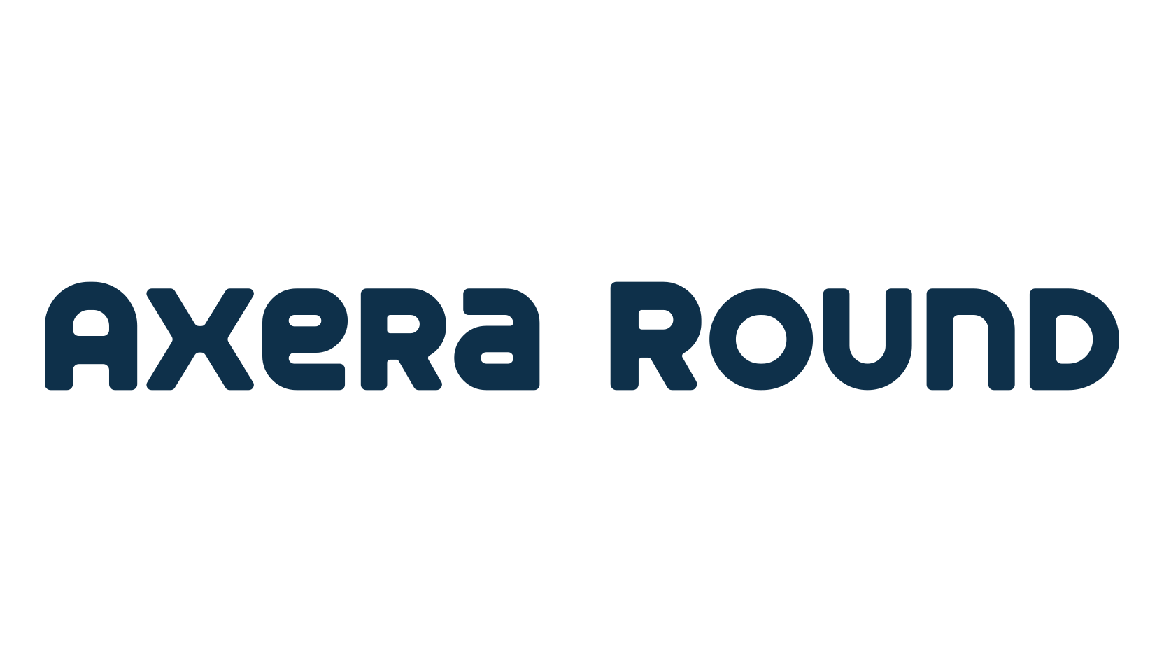 Axera Round, sci-fi font preview