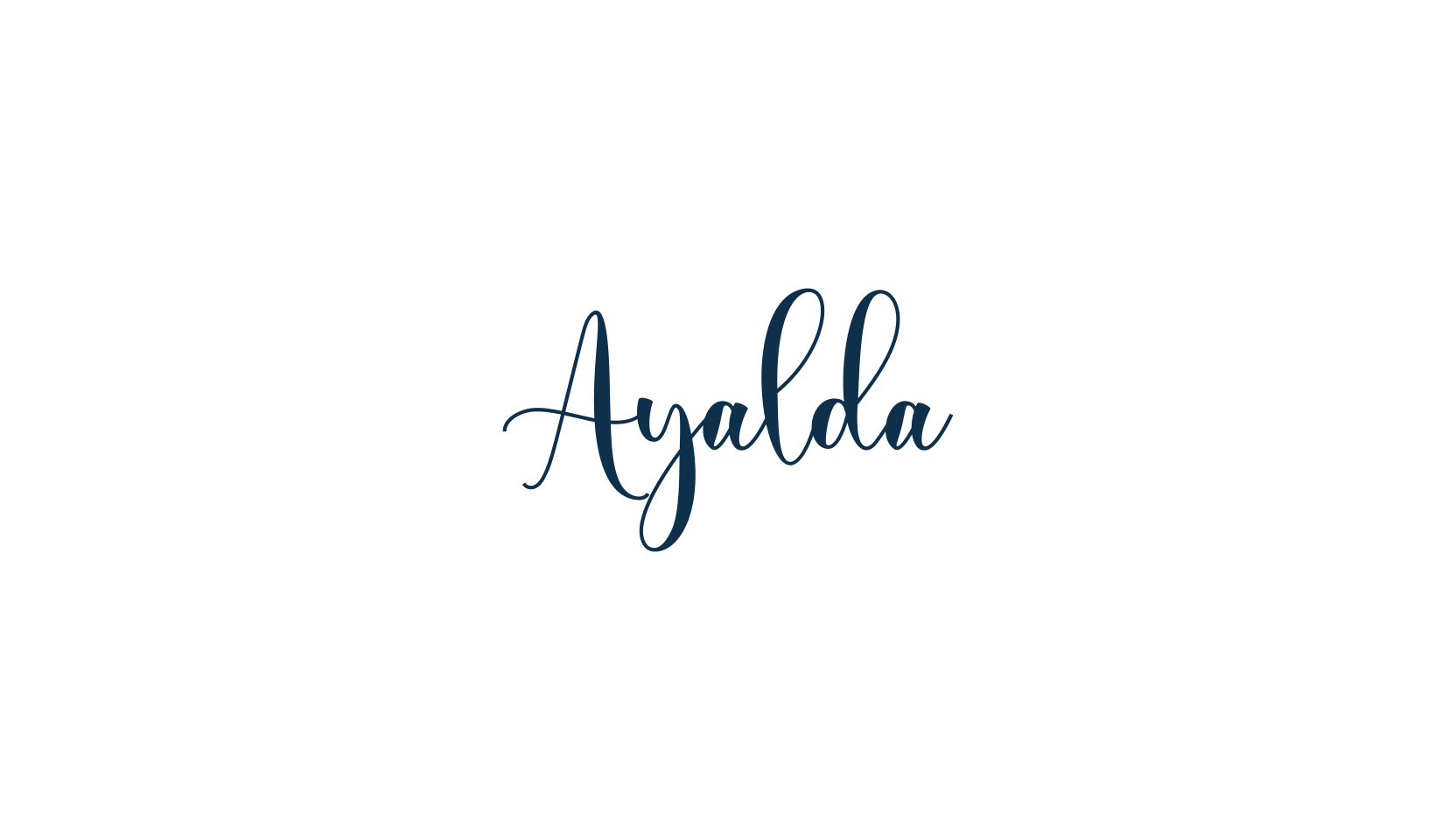 Ayalda, calligraphy font preview