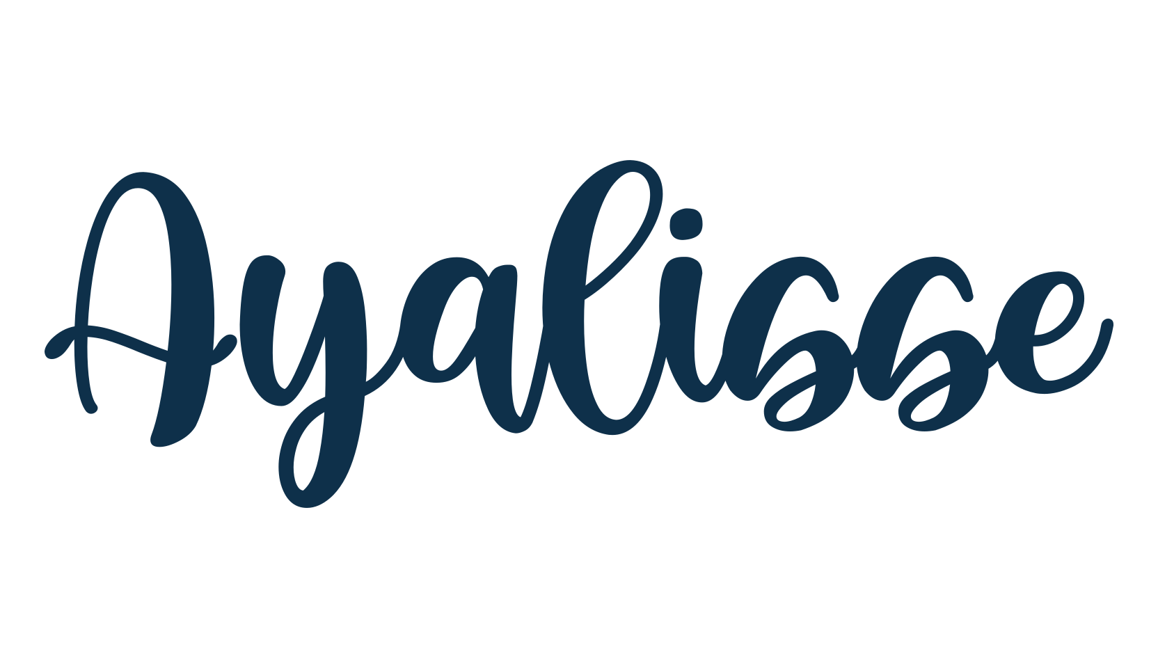 Ayalisse, script calligraphy fancy decorative font preview