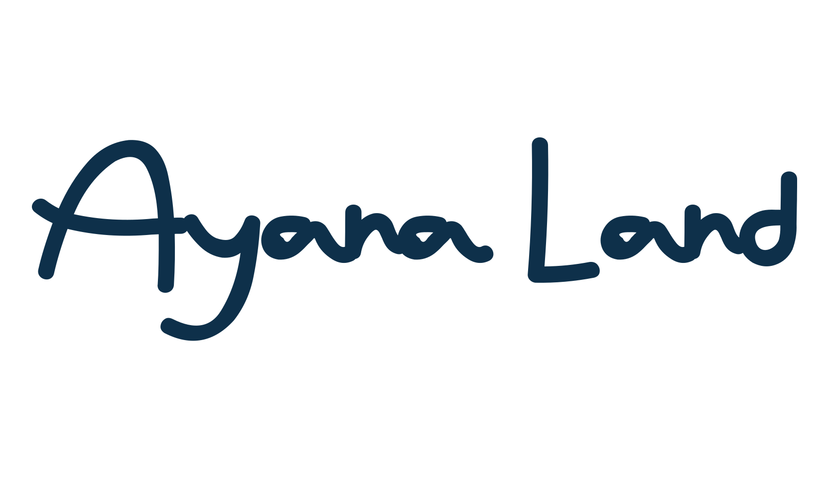 Ayana Land, handwriting font preview