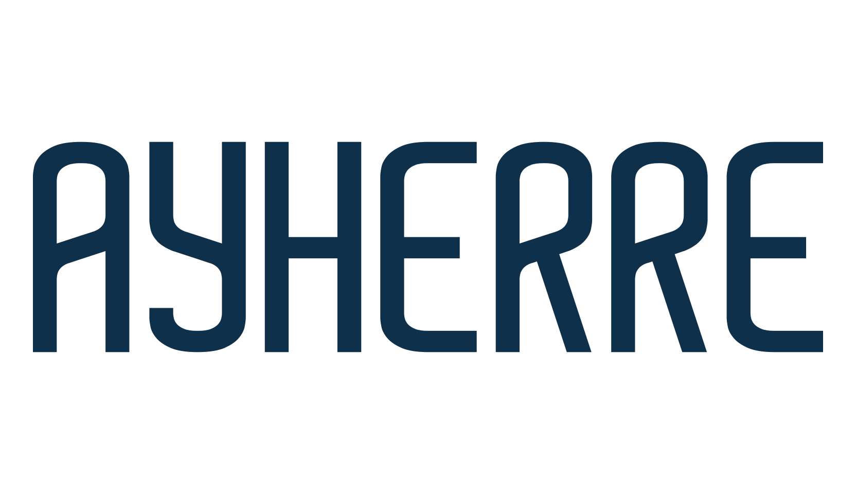 Ayherre, fancy various techno sci-fi font preview