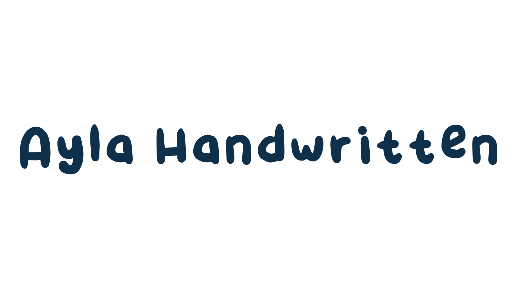 Ayla Handwritten, script handwritten fancy decorative calligraphy font preview