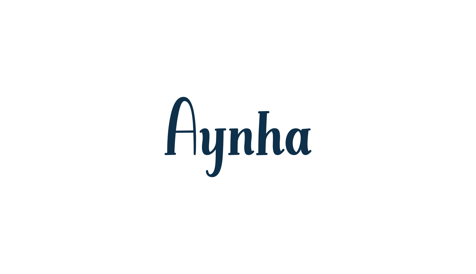Aynha, fancy decorative font preview