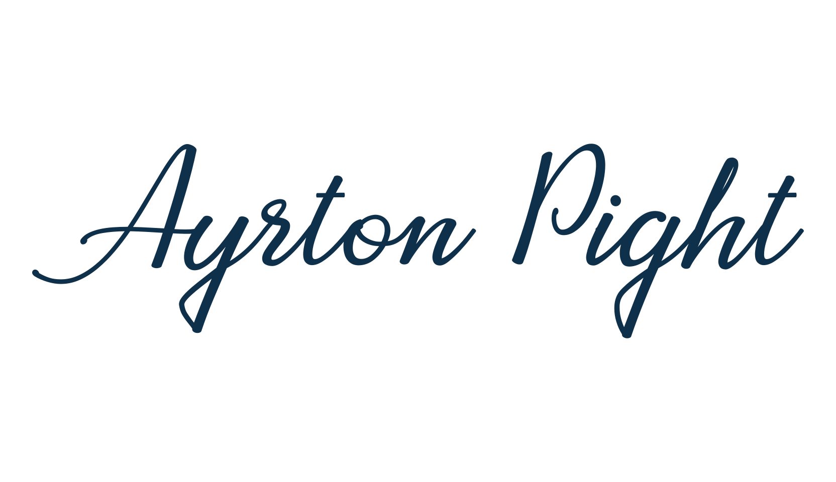 Ayrton Pight, fancy decorative font preview