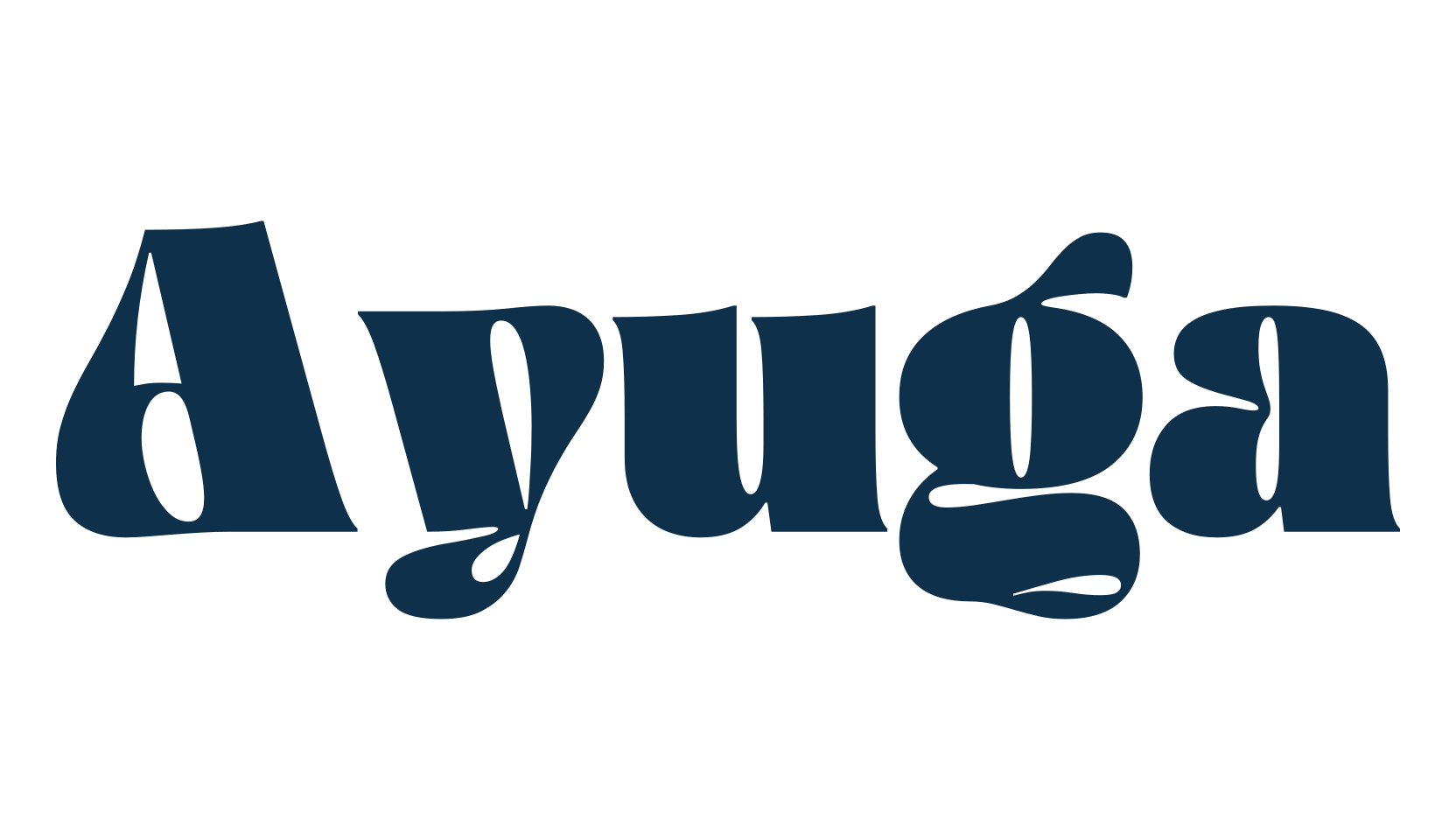 Ayuga, groovy font preview
