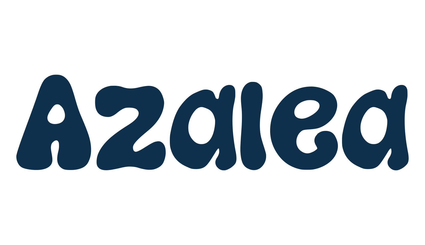 Azalea, fancy groovy decorative font preview