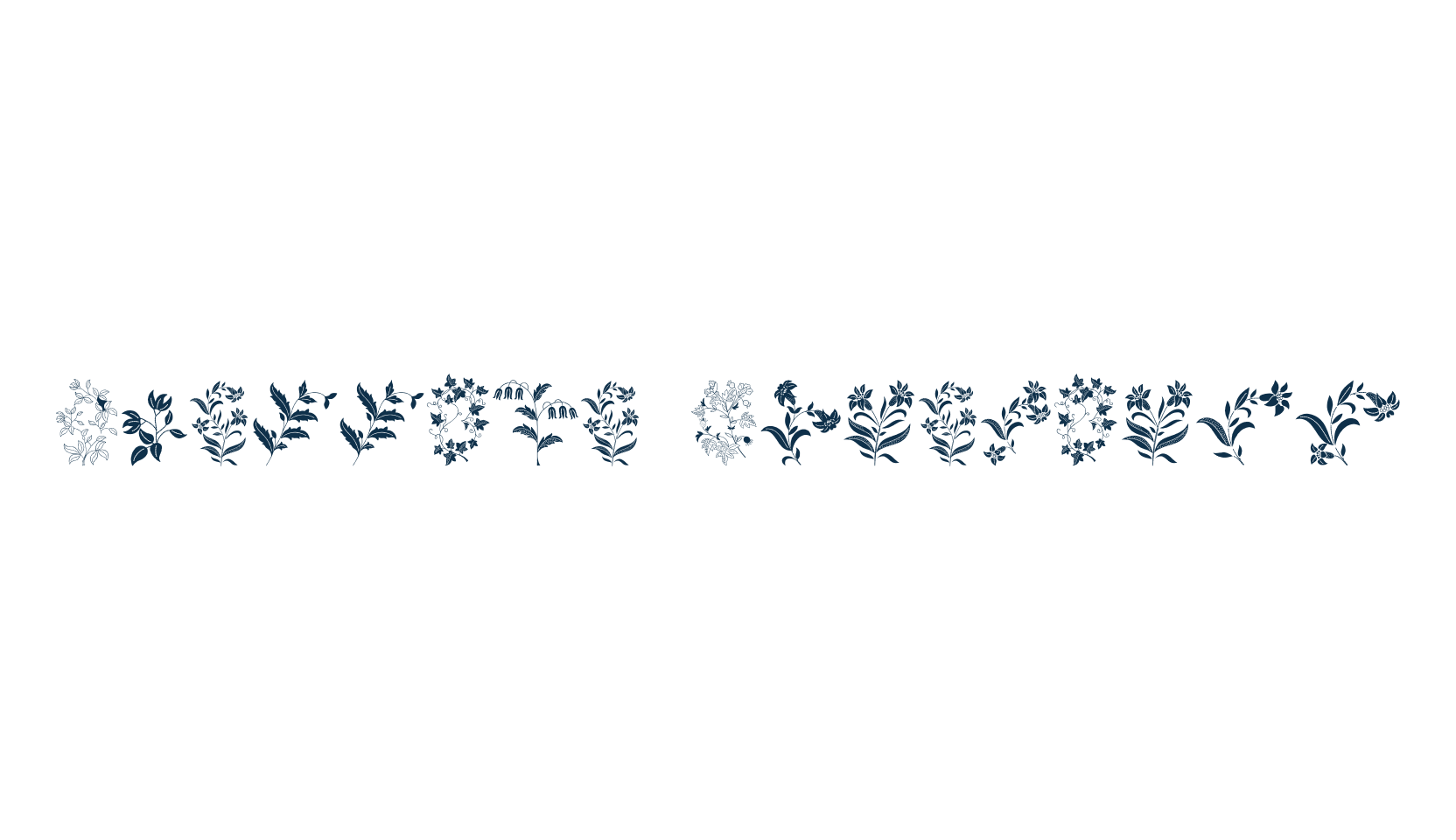 Azalleia Ornaments, fancy decorative font preview