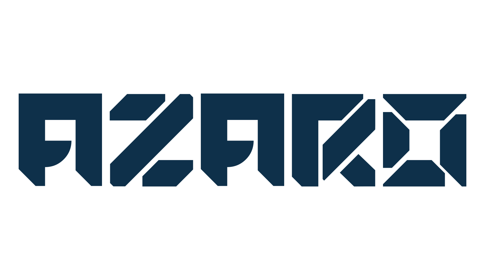 Azaro, techno sci-fi font preview
