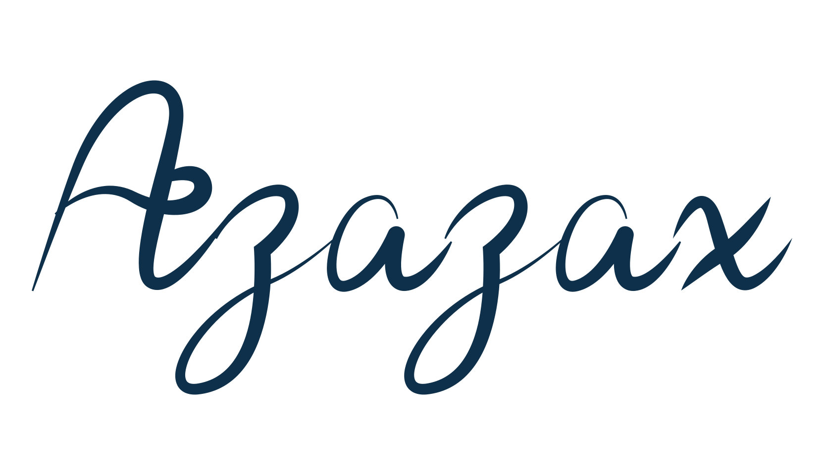 Azazax, script brush fancy decorative calligraphy font preview