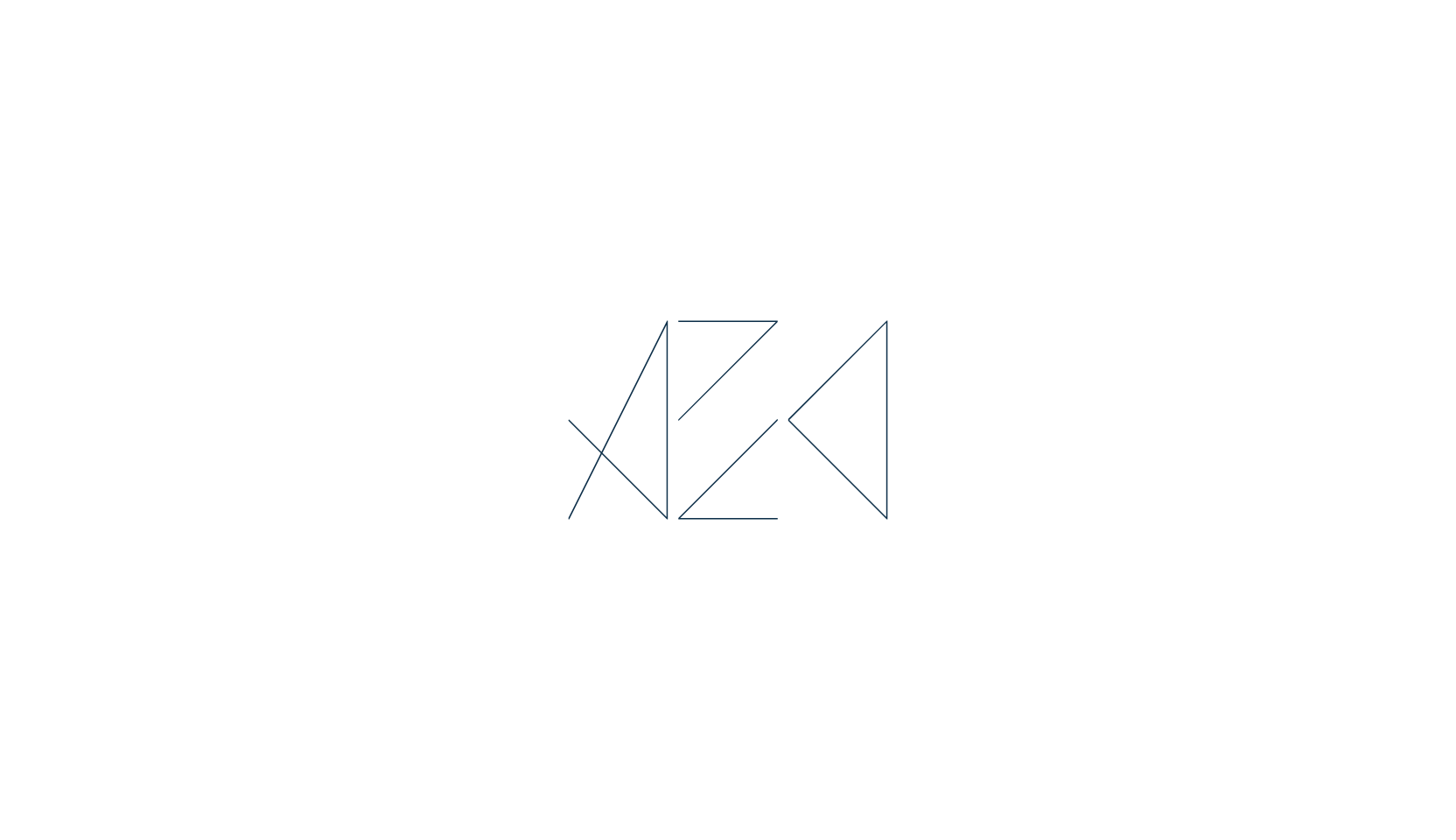 Azo, techno sci-fi font preview