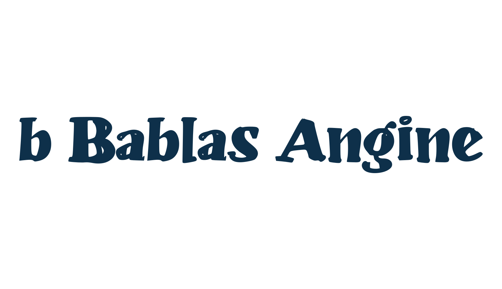 b Bablas Angine, fancy cartoon decorative font preview