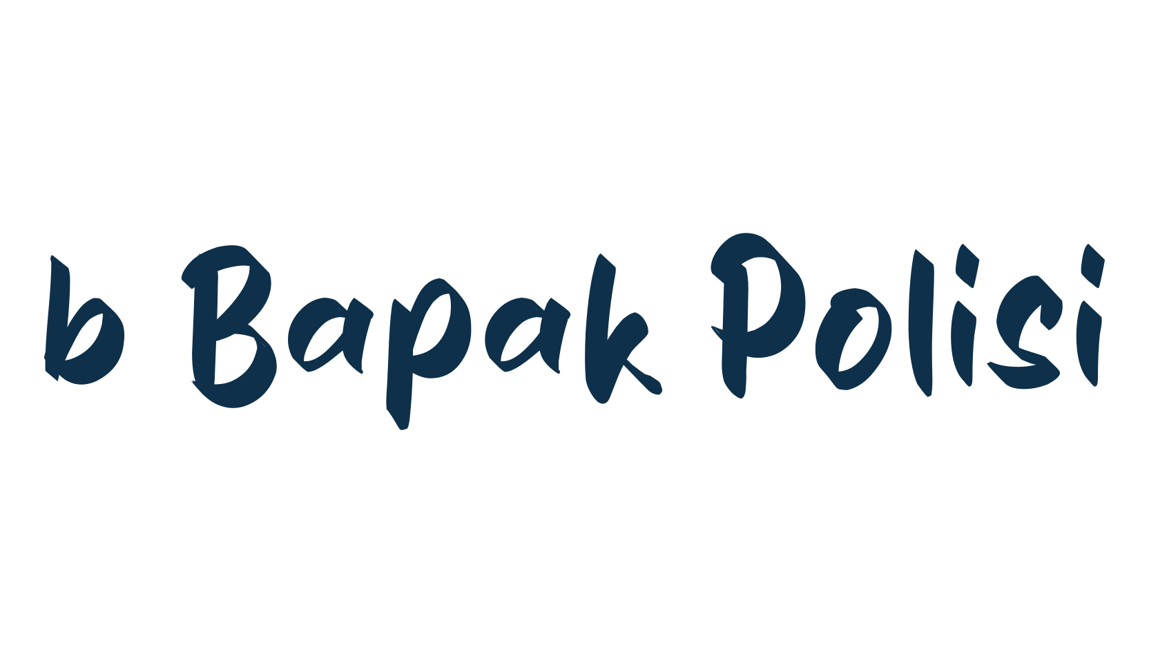 b Bapak Polisi, display market font preview