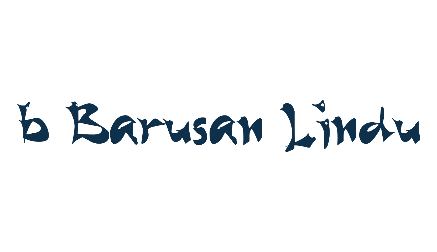 b Barusan Lindu, chinese, jpn font preview