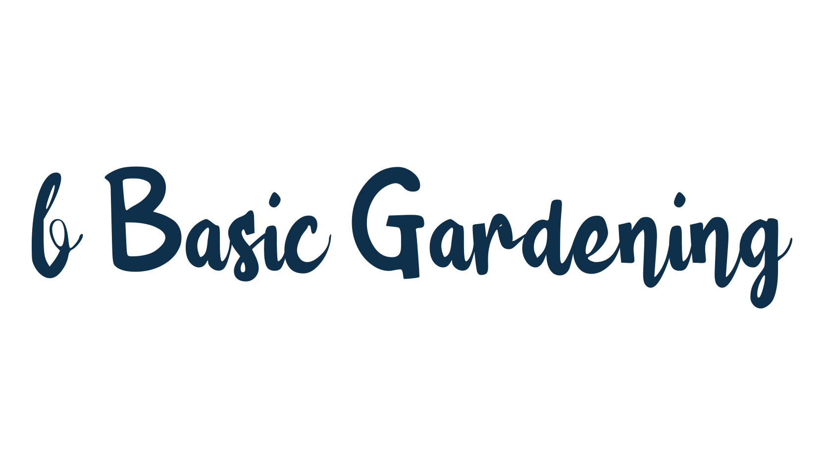 b Basic Gardening, display market font preview