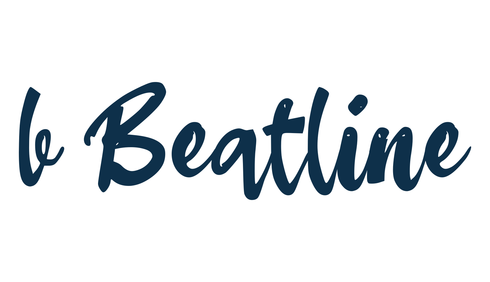 b Beatline, fancy decorative font preview