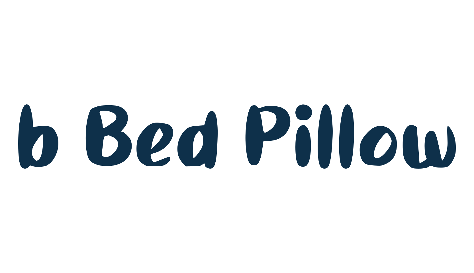 b Bed Pillow, fancy various decorative script calligraphy font preview