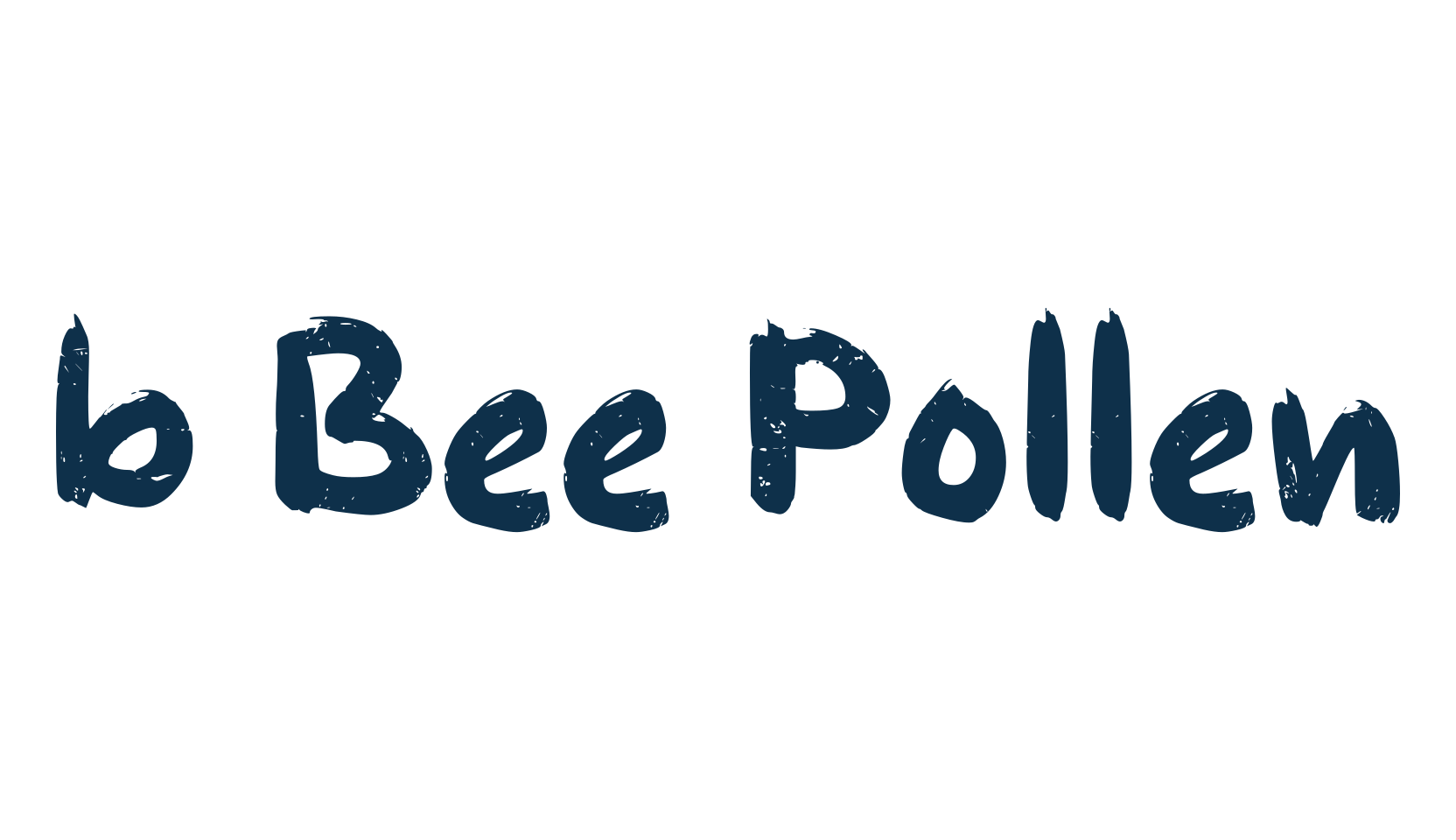 b Bee Pollen, brush font preview