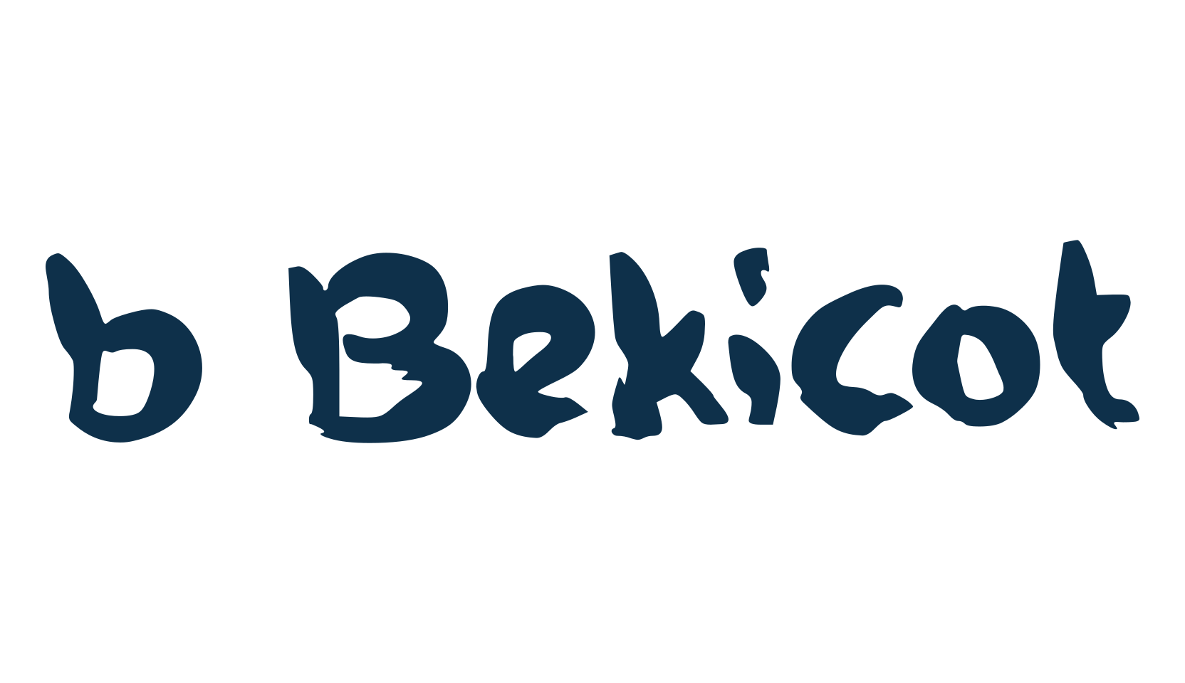 b Bekicot, script trash fancy decorative calligraphy font preview