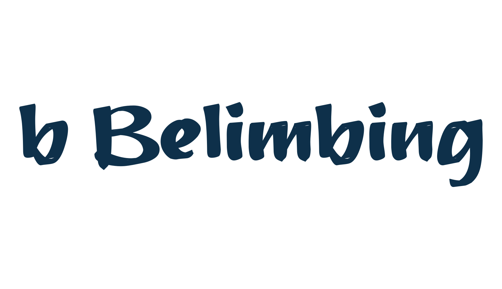 b Belimbing, fancy decorative font preview