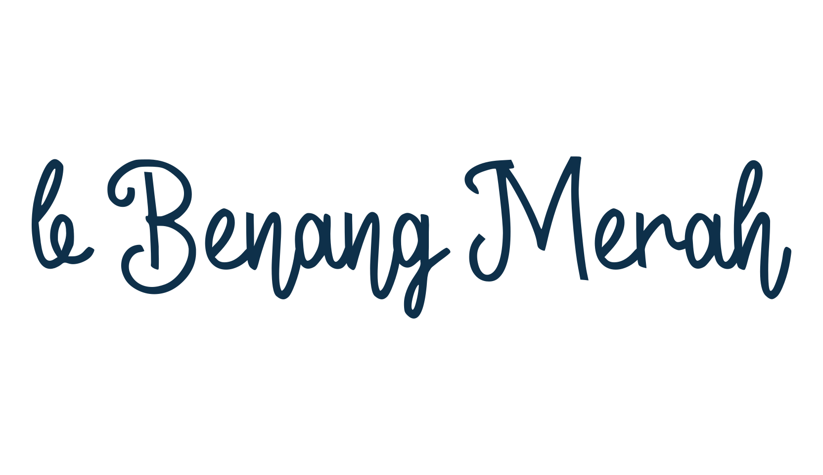 b Benang Merah, fancy decorative font preview