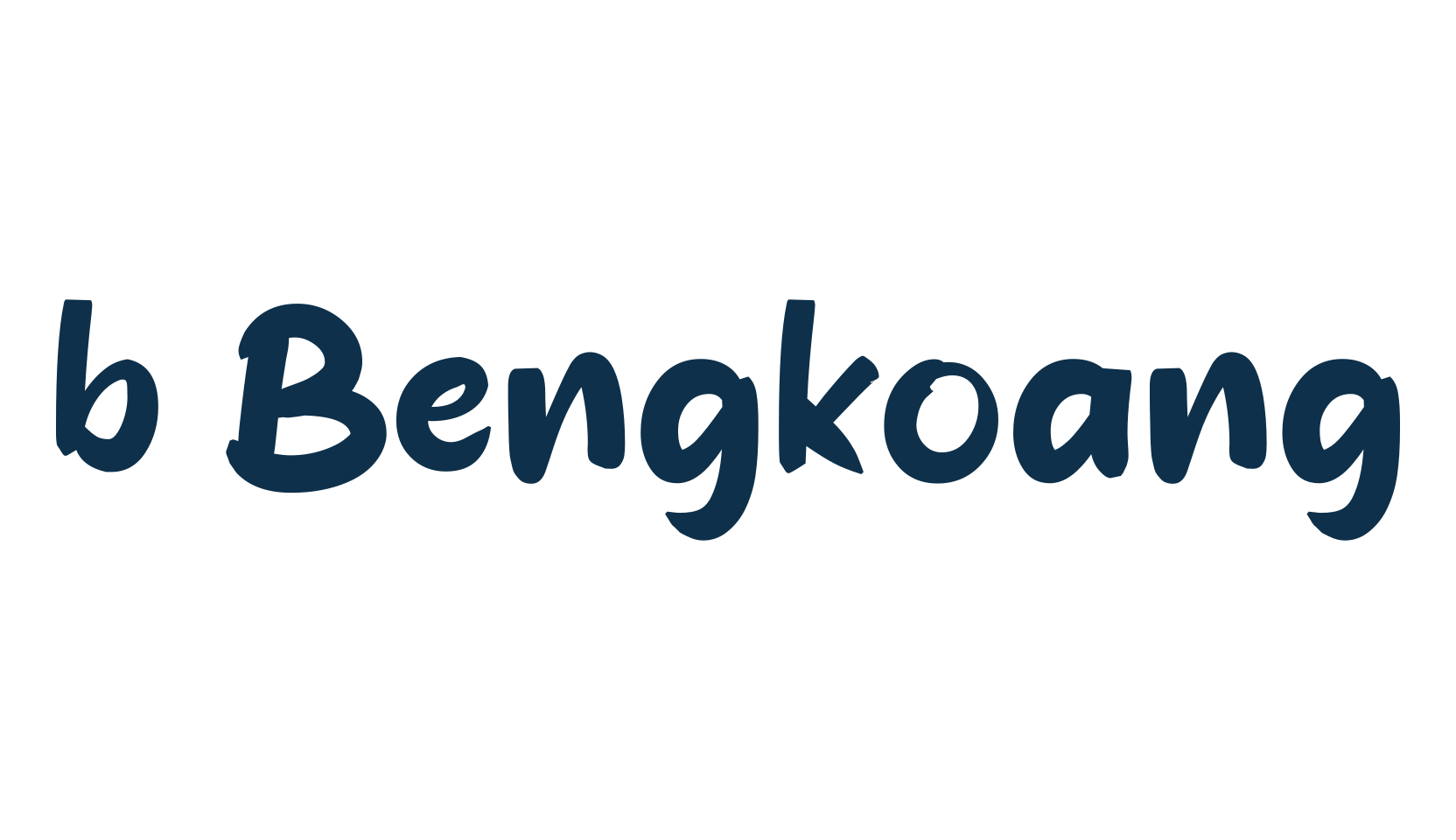 b Bengkoang, fancy decorative font preview