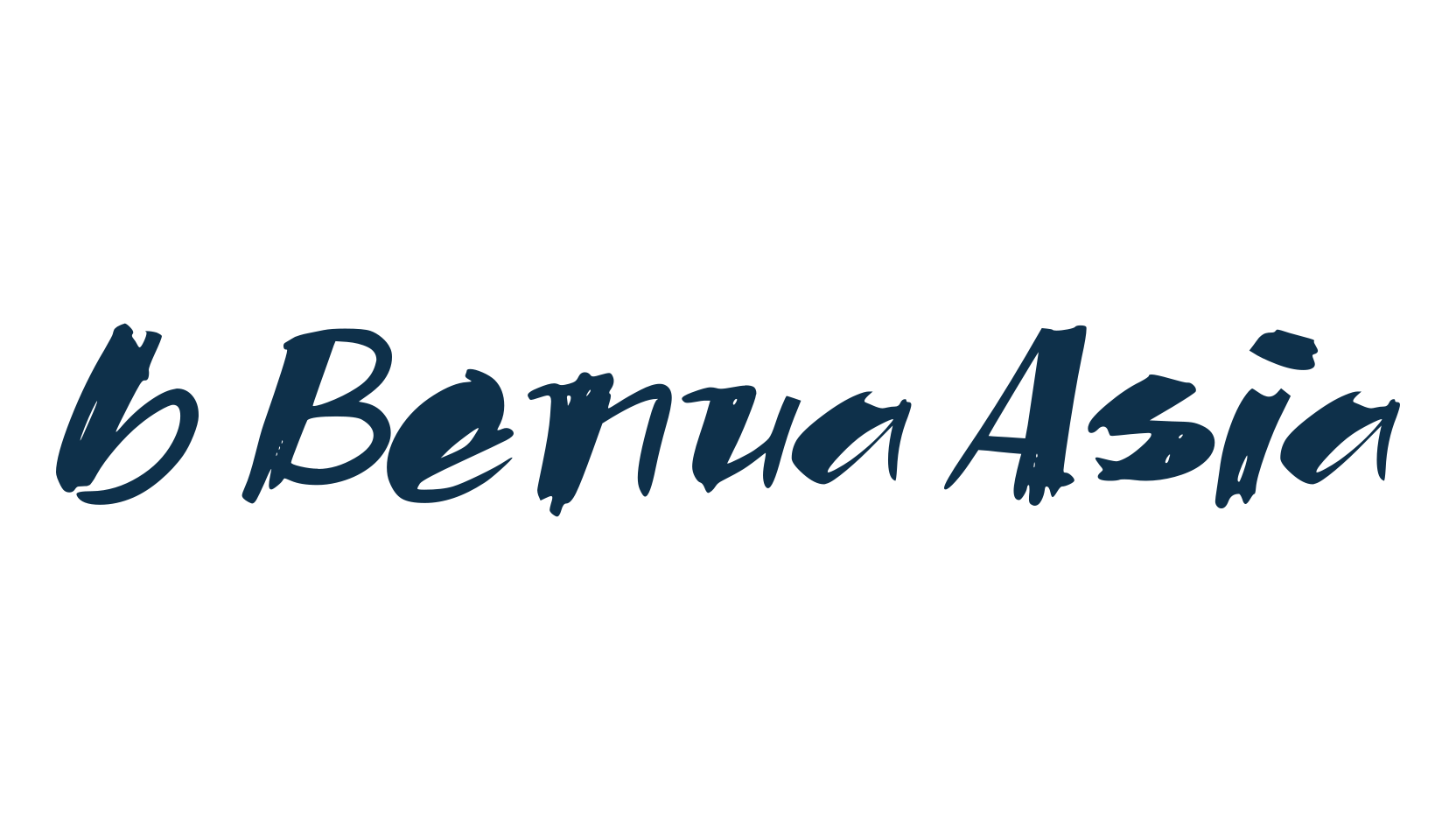 b Benua Asia, script trash fancy decorative calligraphy font preview
