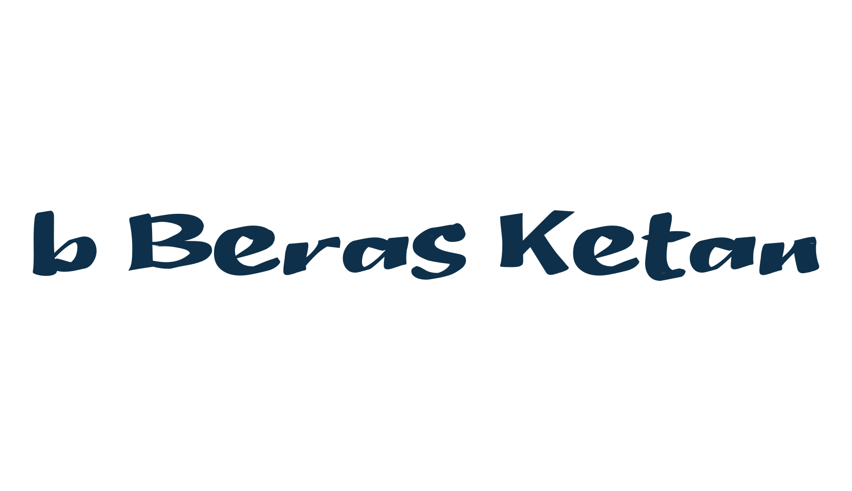 b Beras Ketan, fancy decorative font preview