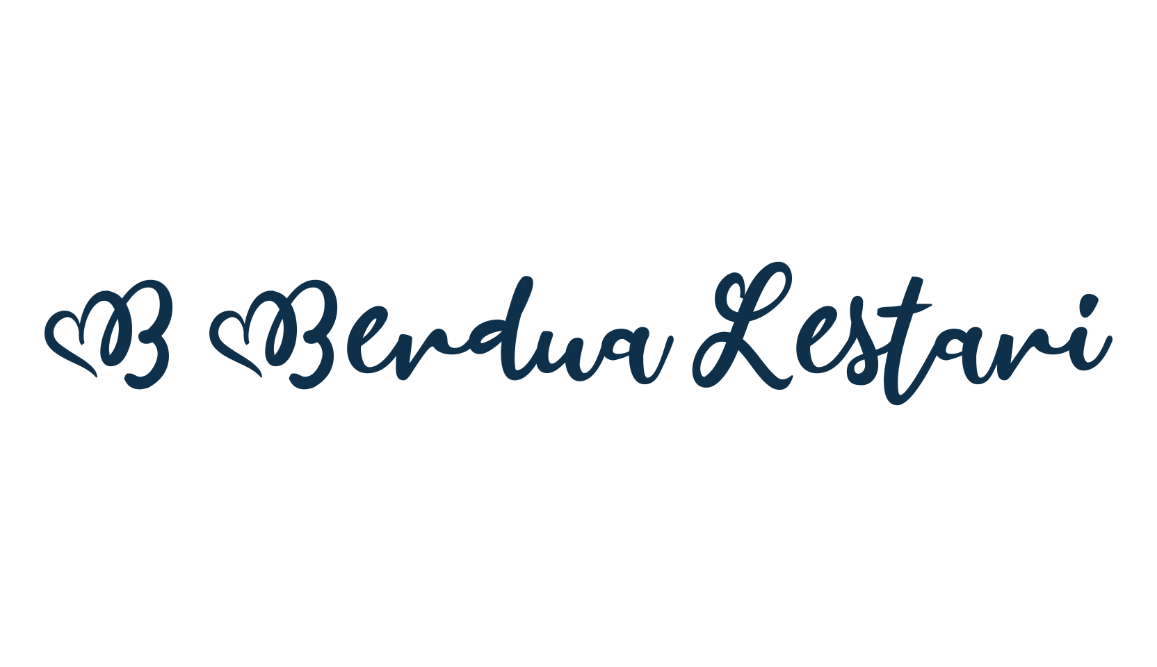 B Berdua Lestari, calligraphy font preview