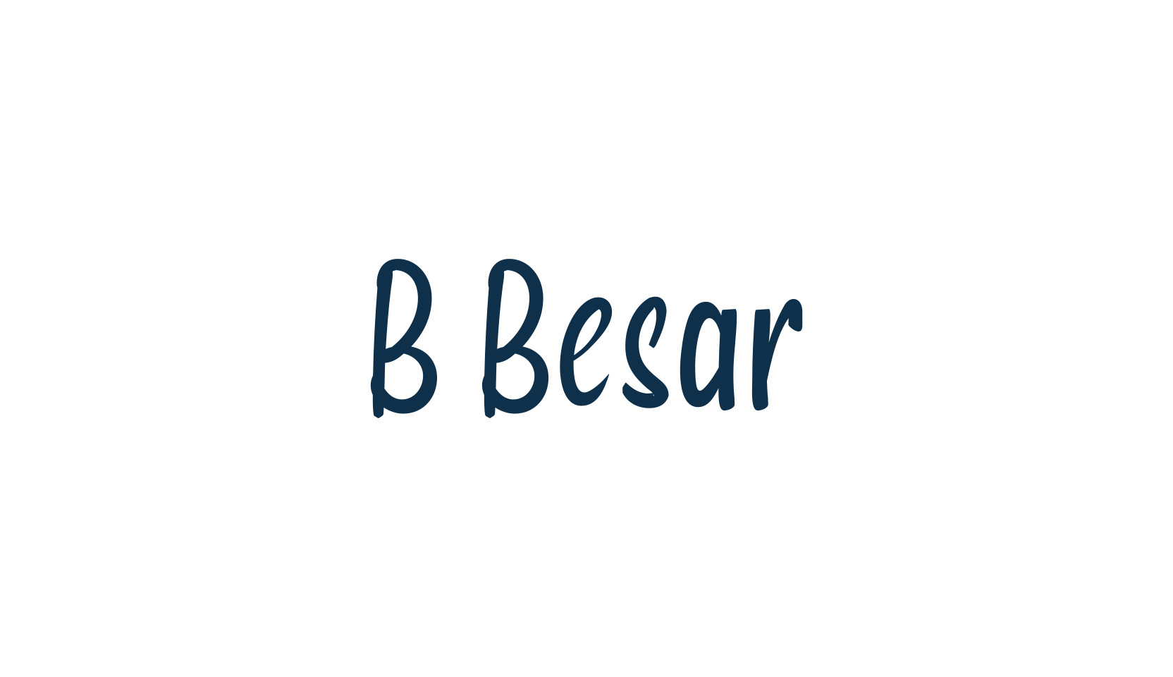 B Besar, fancy decorative font preview