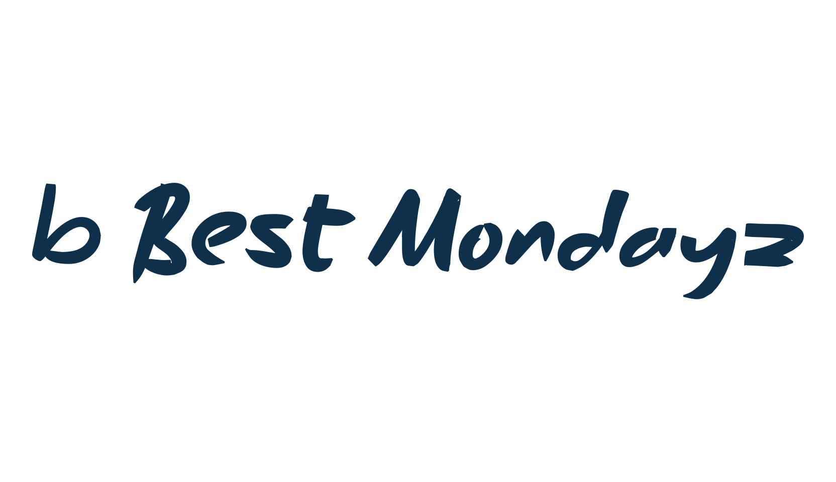 b Best Mondayz, fancy cartoon decorative comic font preview