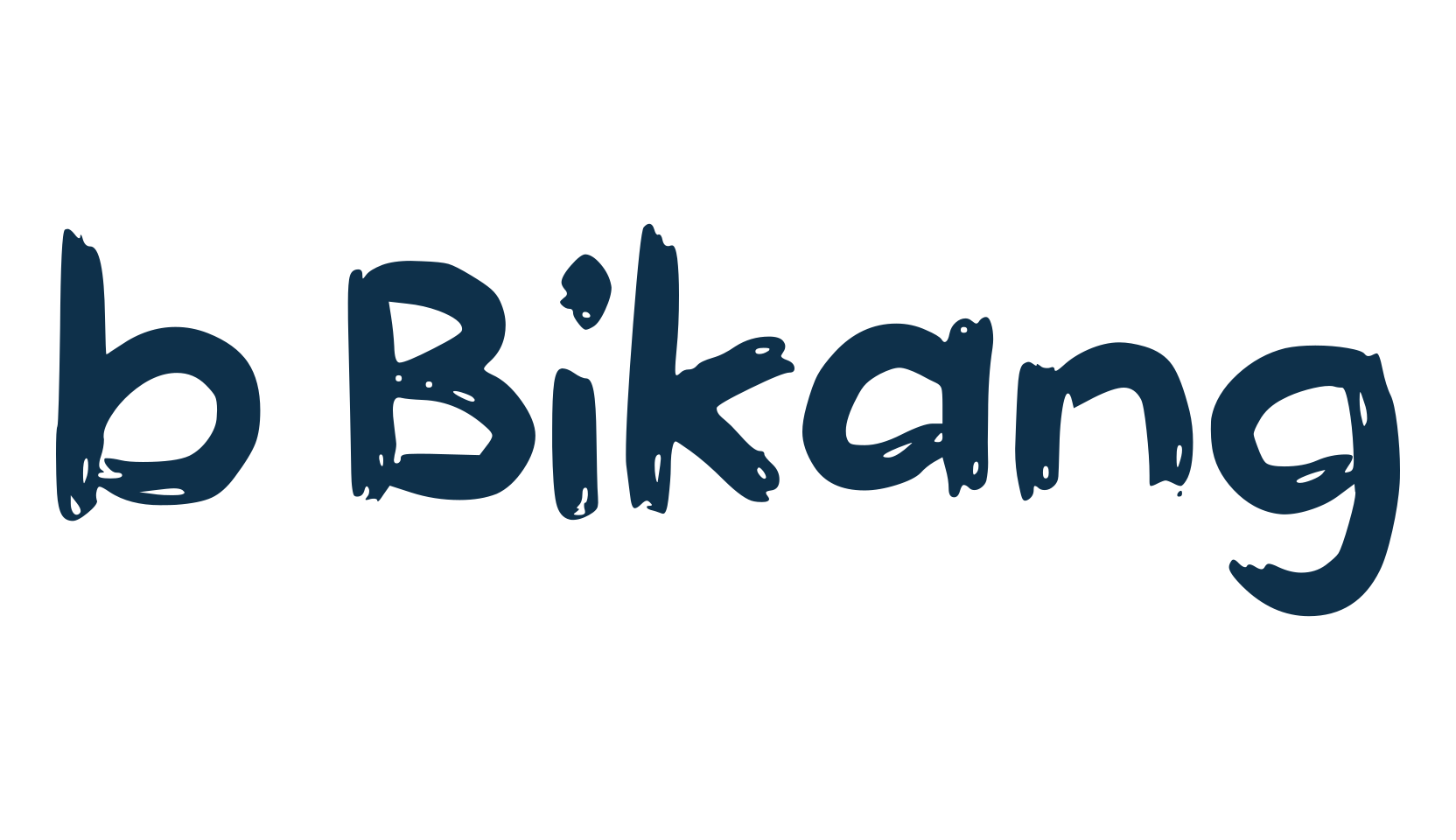 b Bikang, trash font preview