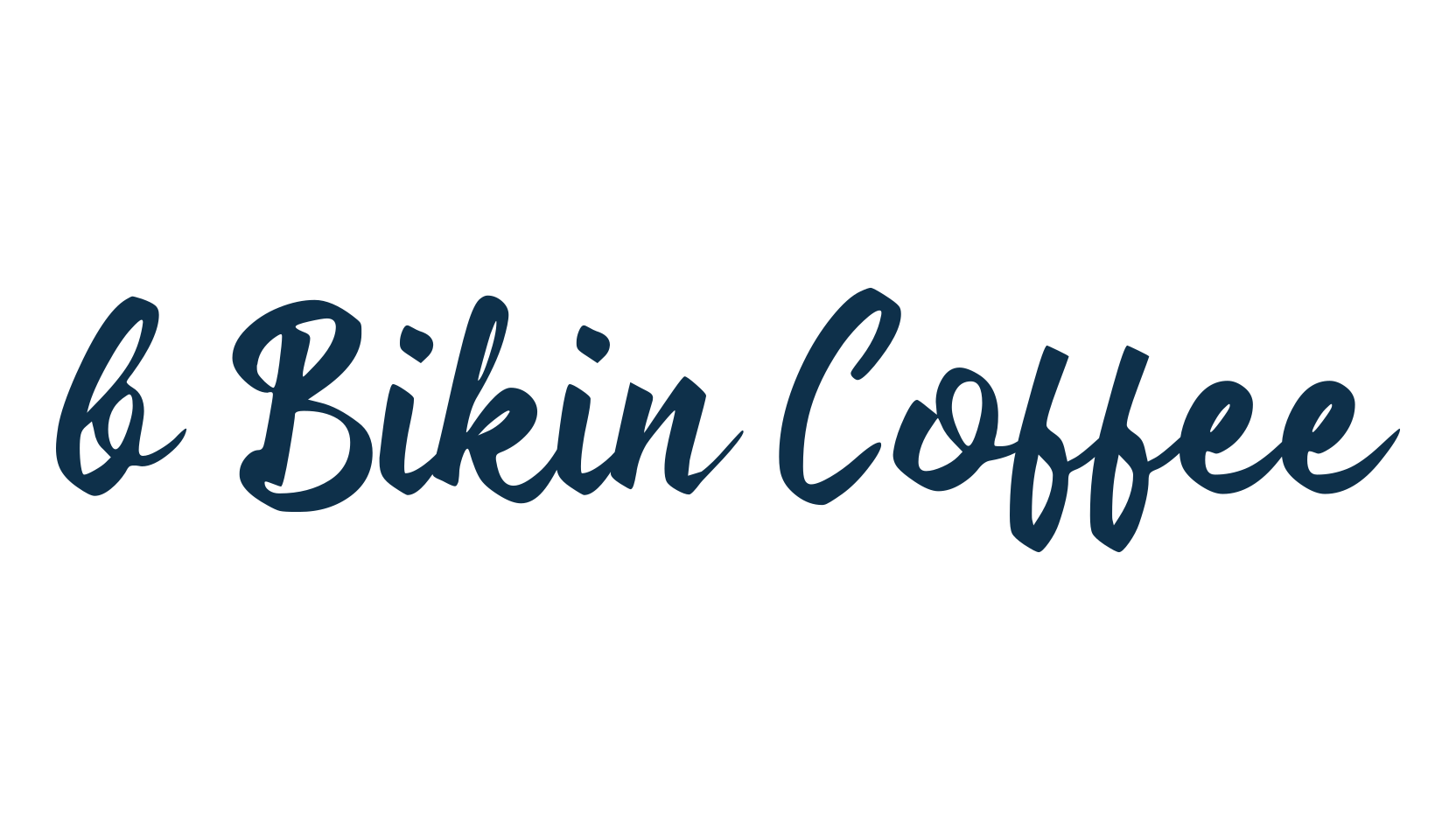 b Bikin Coffee, fancy decorative font preview