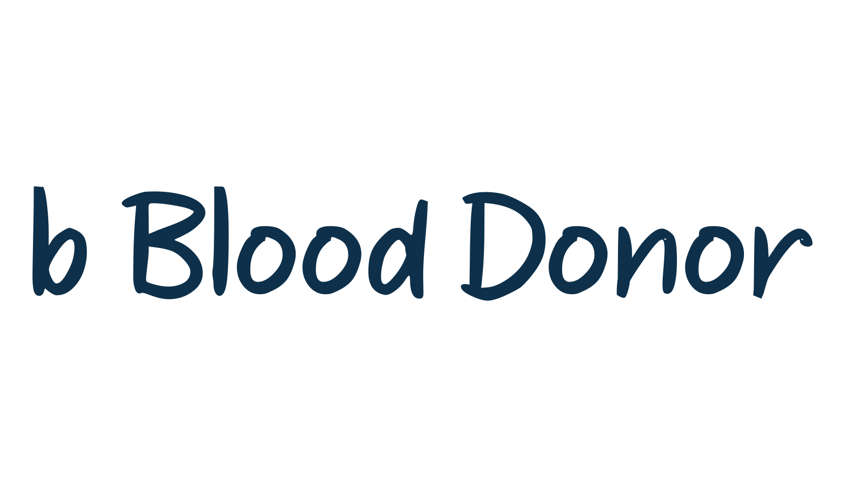 b Blood Donor, script handwritten fancy decorative calligraphy font preview