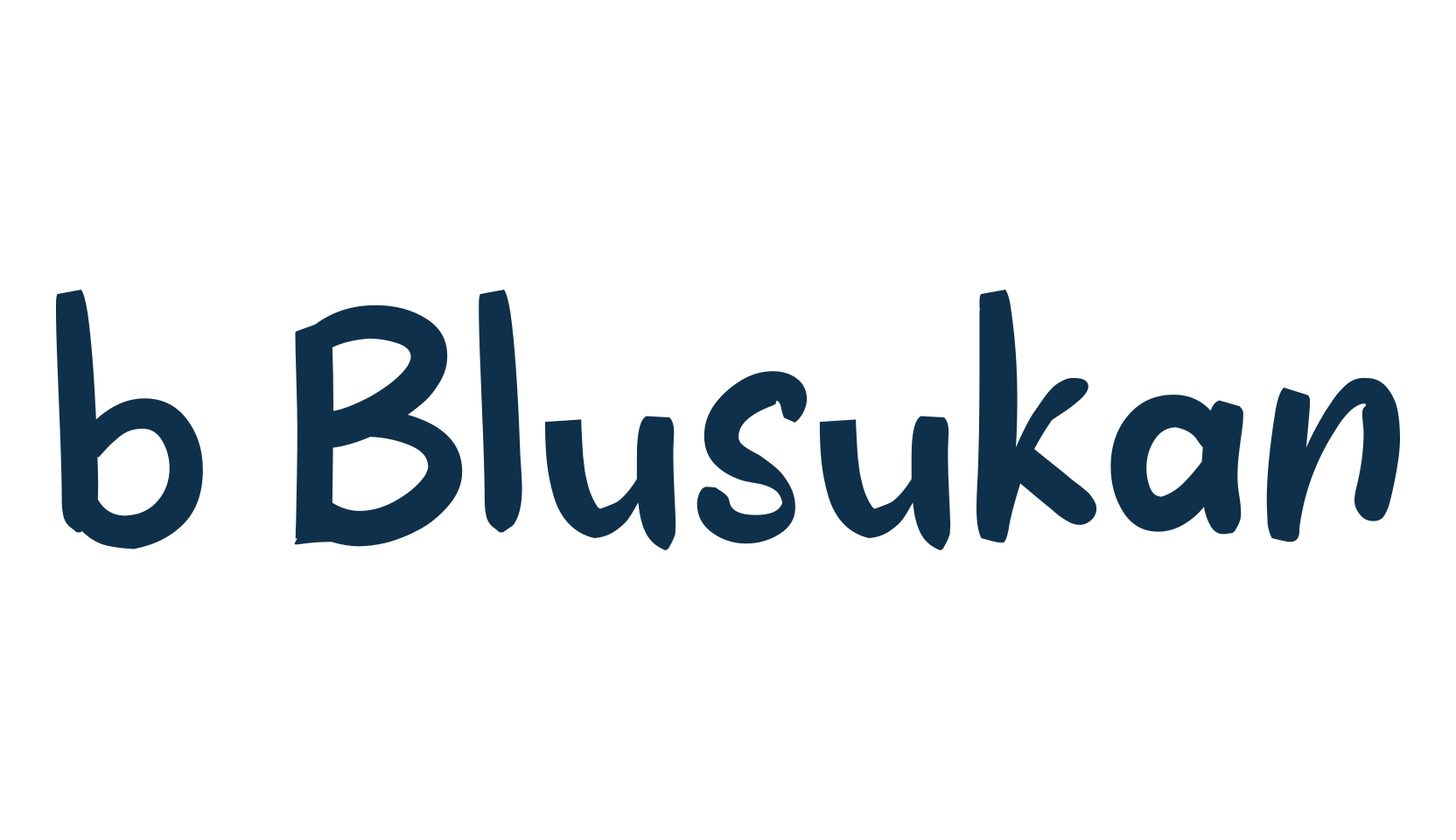 b Blusukan, fancy various decorative font preview