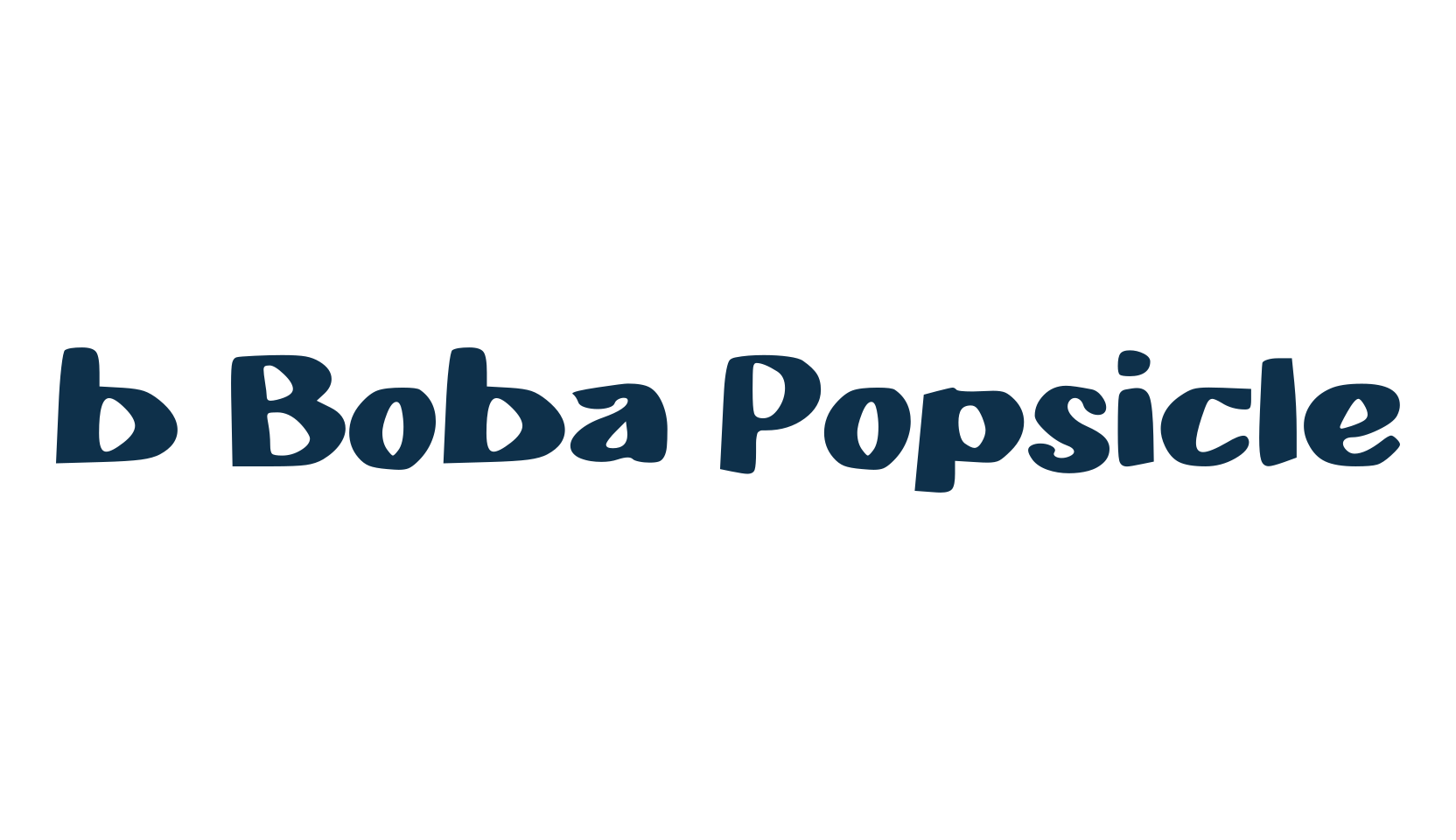 b Boba Popsicle, fancy various decorative font preview