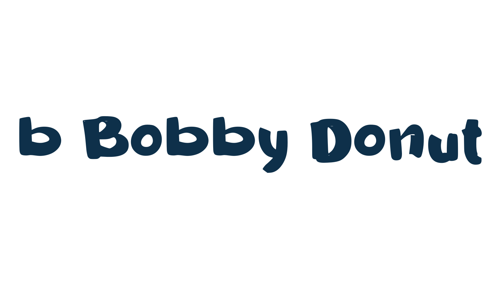 b Bobby Donut, fancy cartoon decorative font preview
