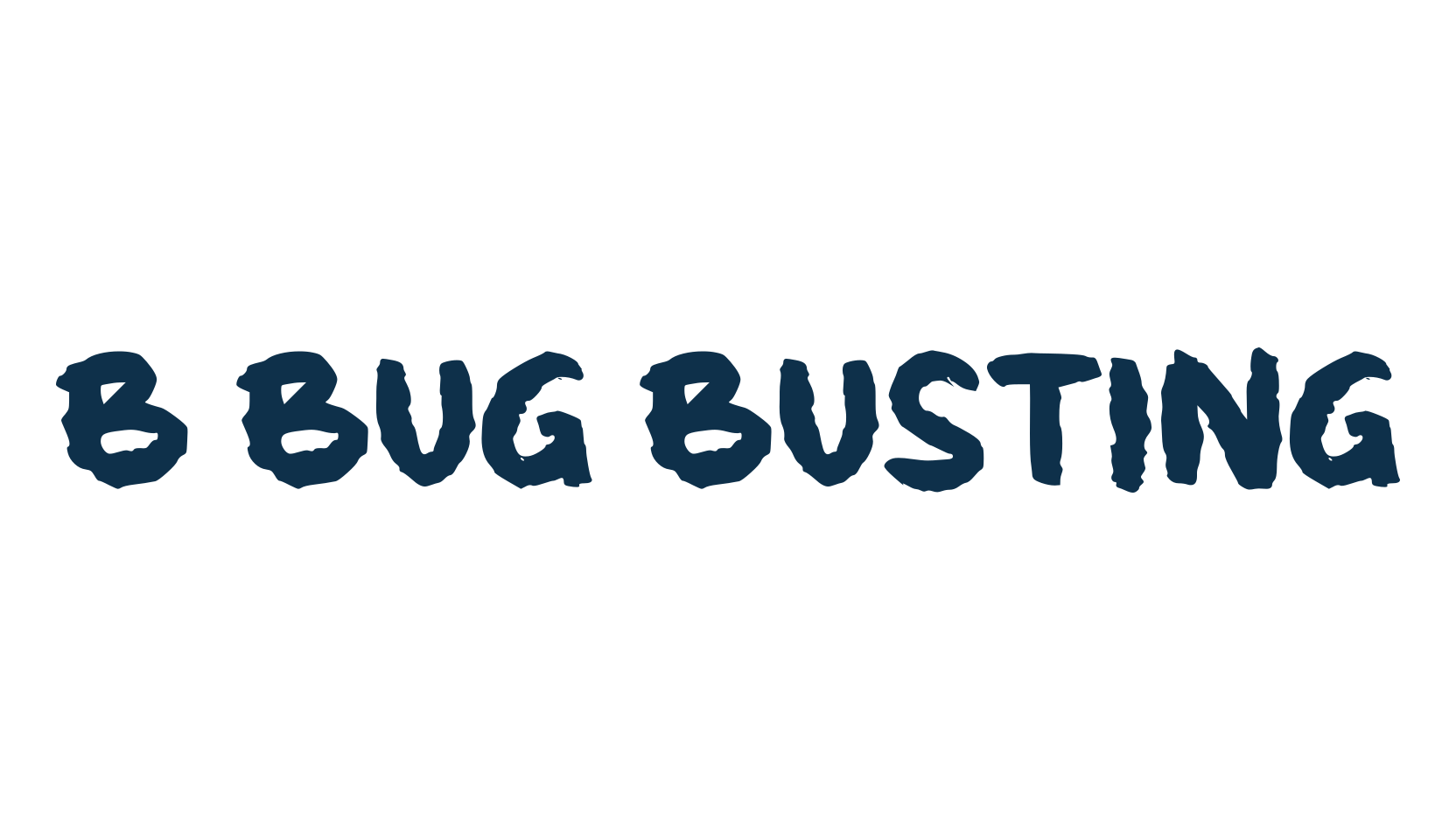 b Bug Busting, script trash fancy decorative calligraphy font preview