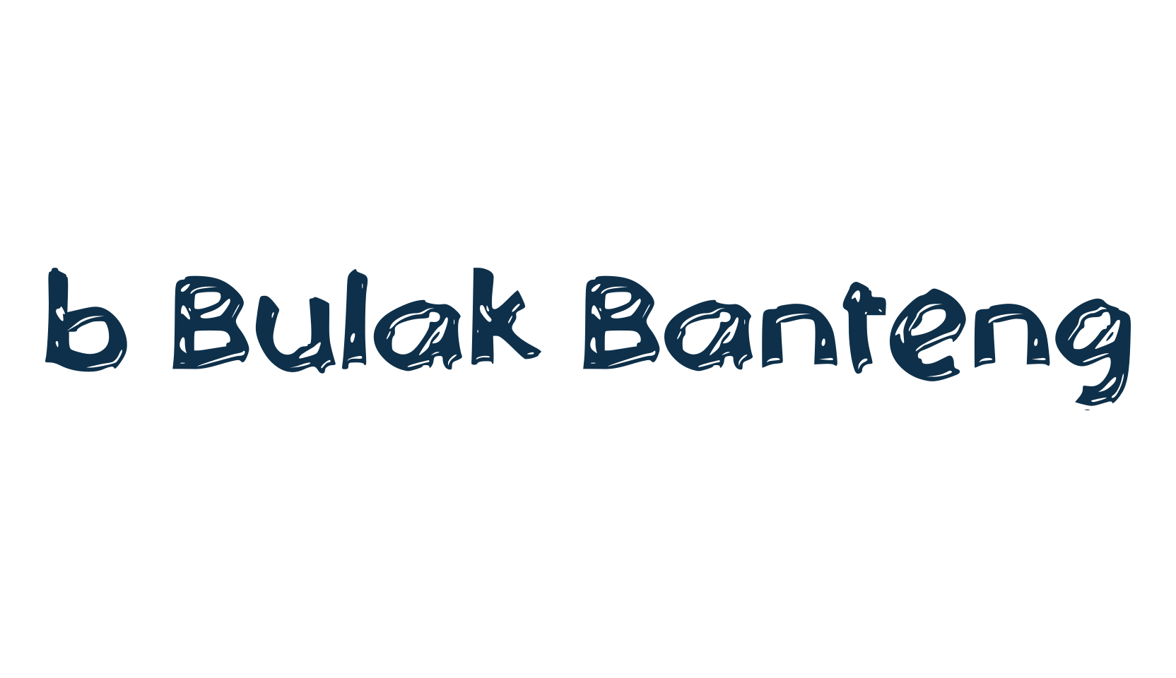 b Bulak Banteng, destroy font preview