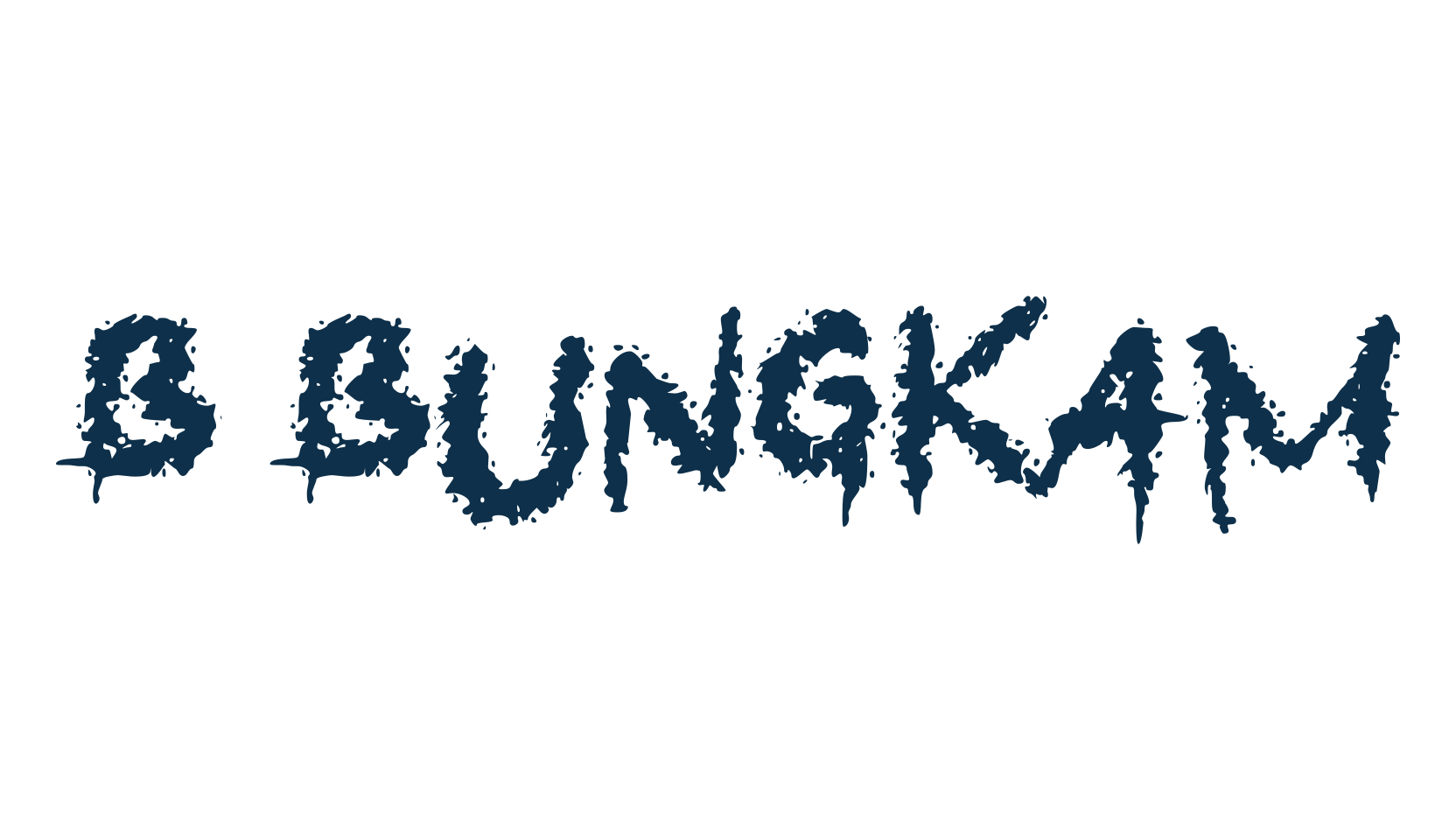 b Bungkam, trash font preview