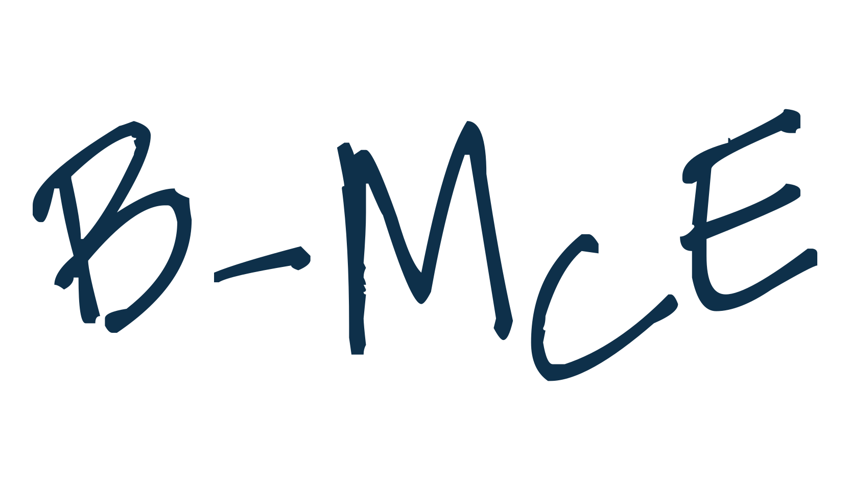 B-McE, handwriting font preview