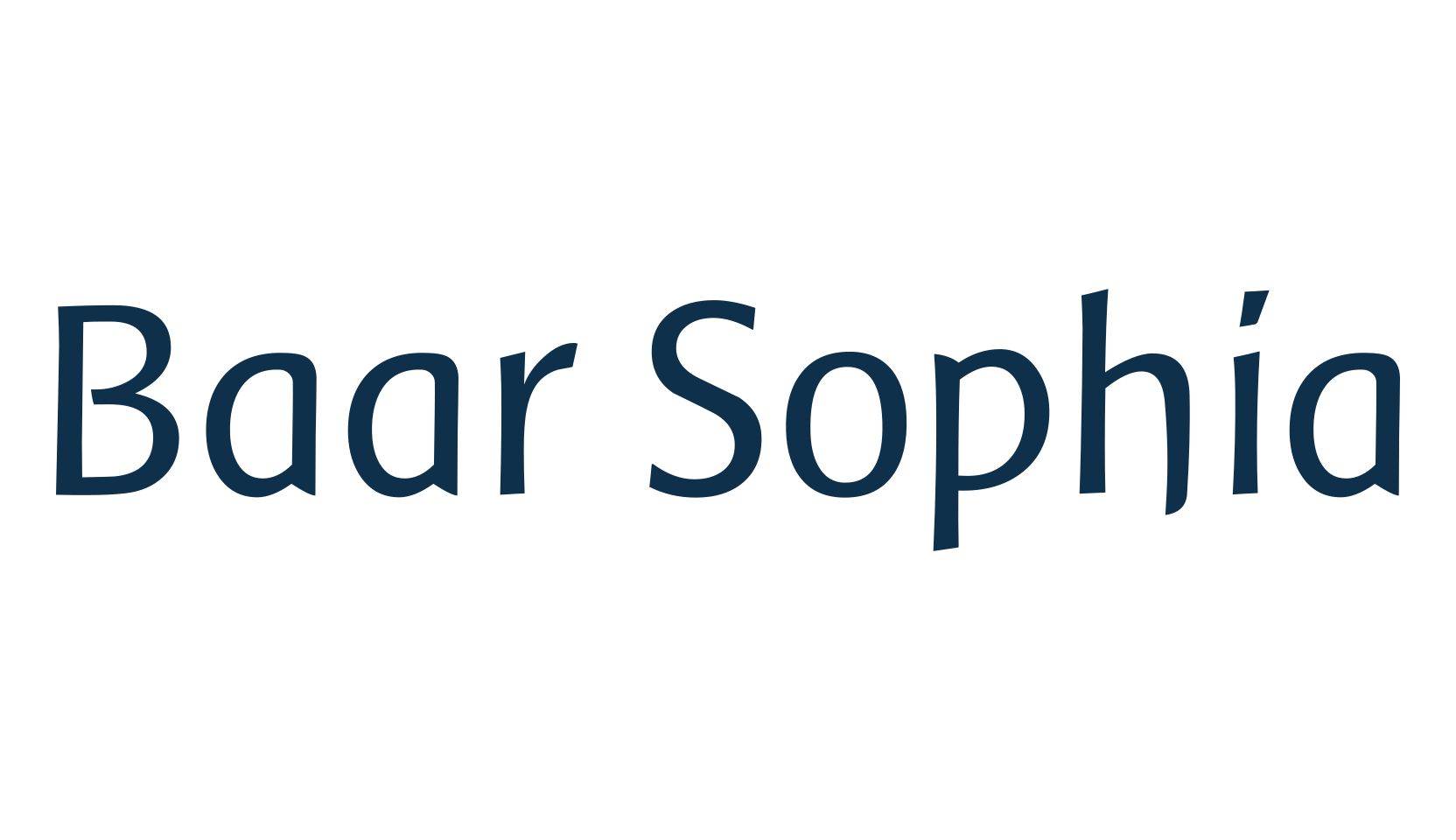 Baar Sophia, basic sans serif font preview