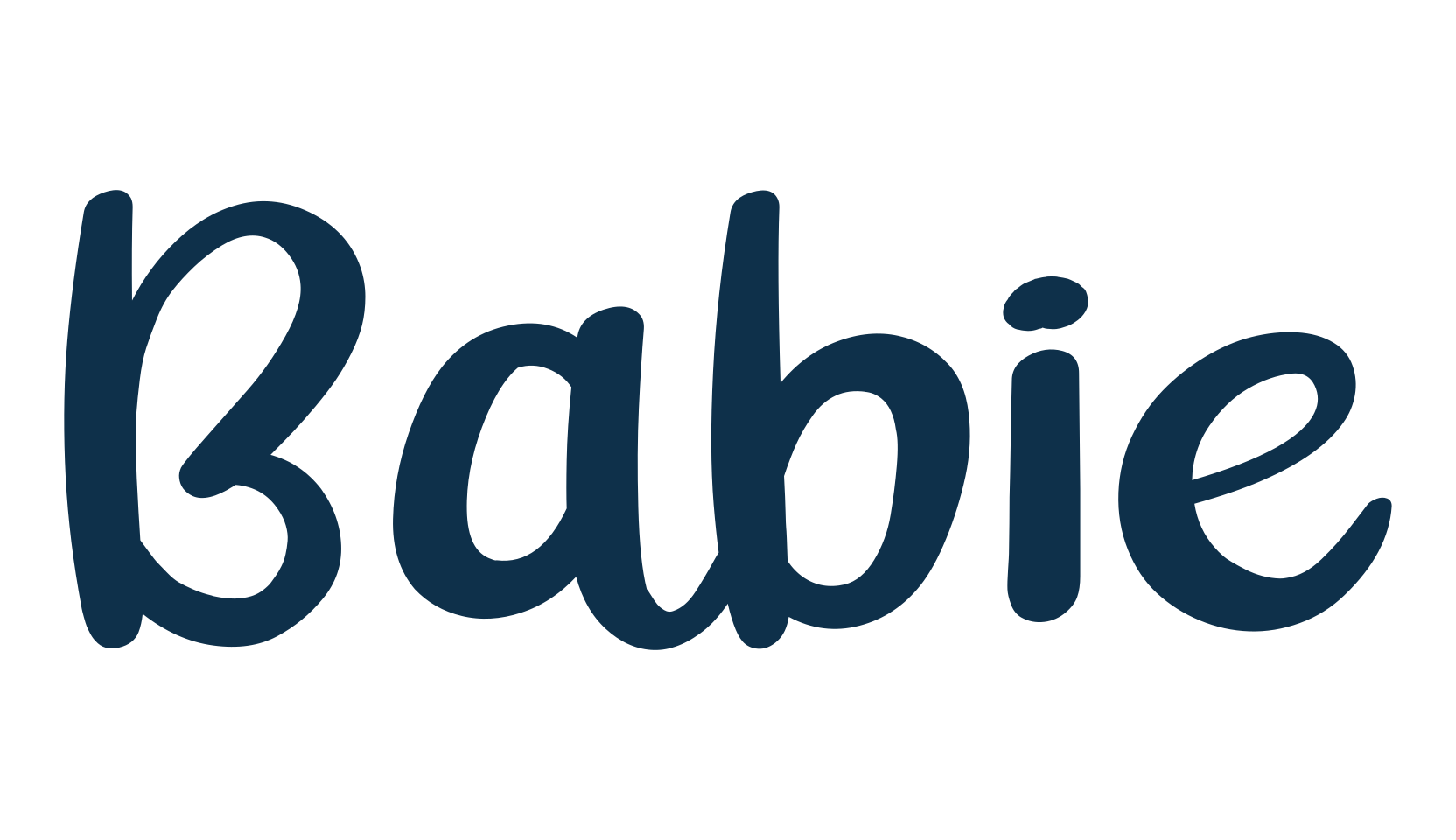 Babie, fancy decorative font preview