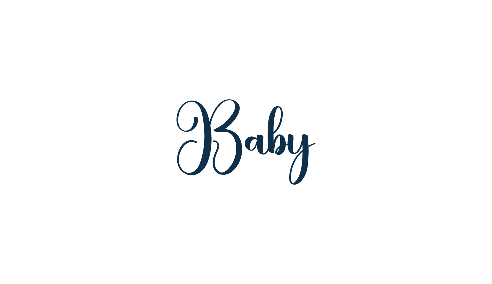 Baby (baby-4), calligraphy font preview