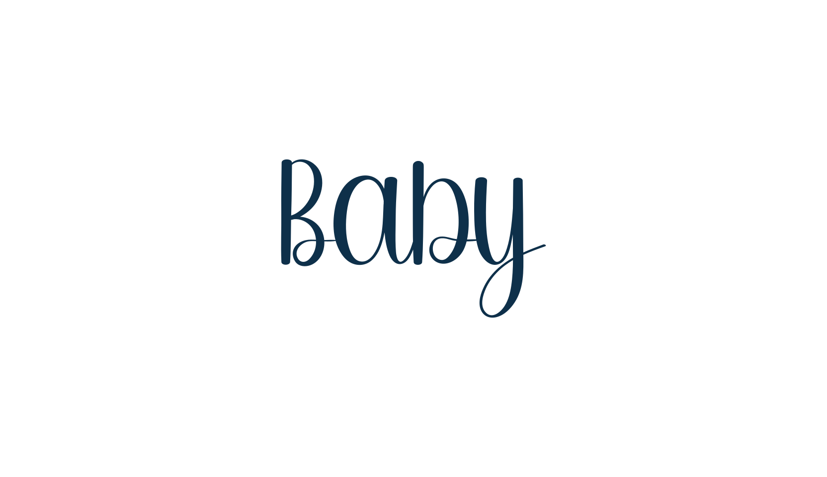 Baby (baby-8), handwriting font preview