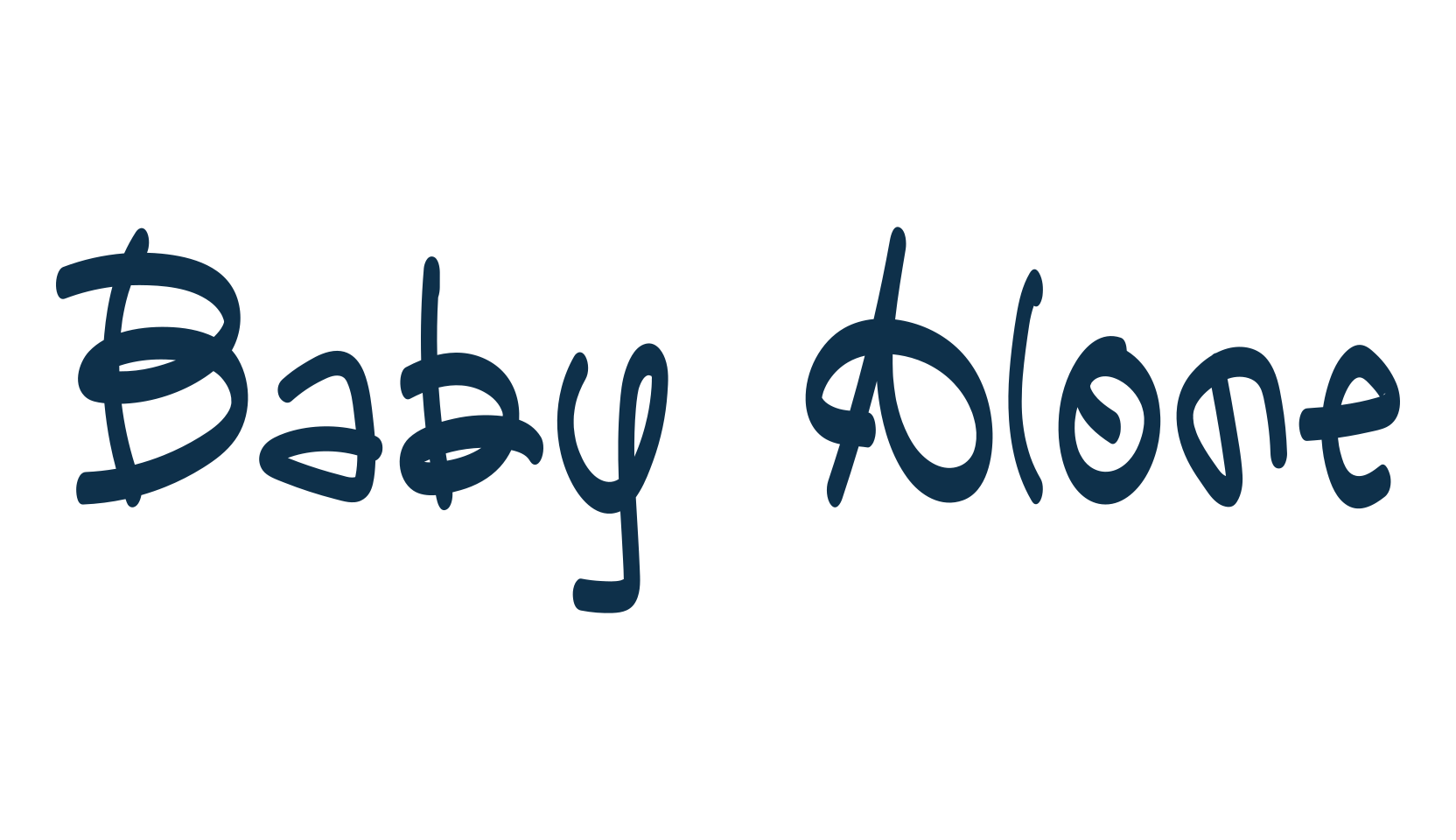 Baby Alone, display market font preview