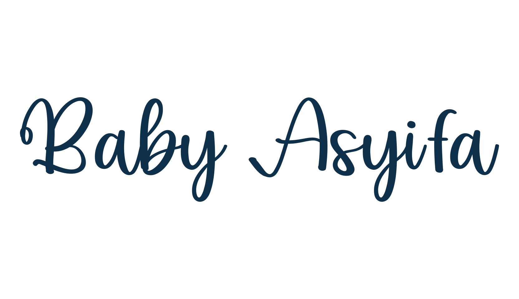 Baby Asyifa, display market font preview