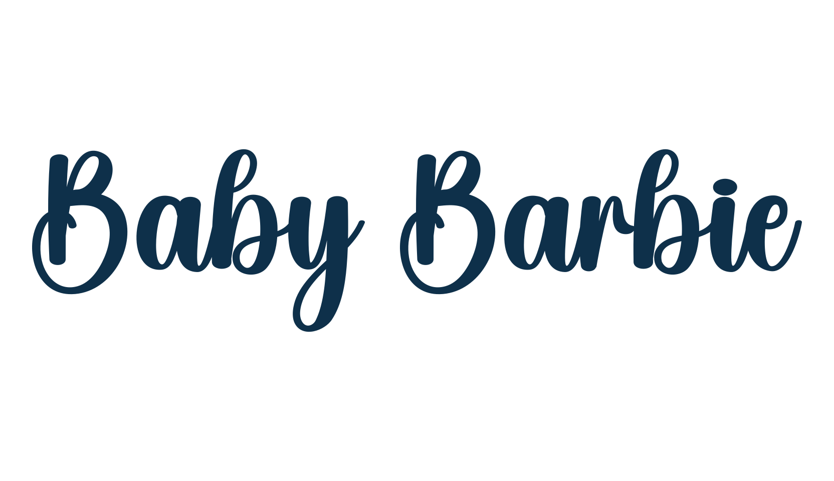 Baby Barbie (baby-barbie-2), fancy various decorative script calligraphy font preview